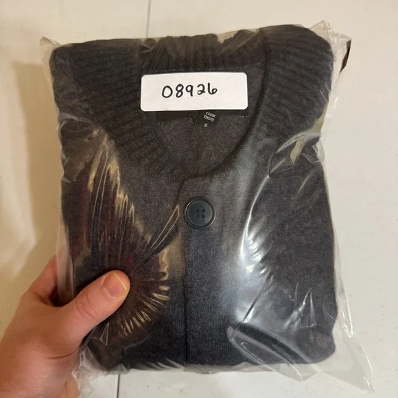 Bonobos Coat Mens L Gray Slim Fit Bomber Jacket Merino Wool Preppy Classic Warm - Picture 8 of 8